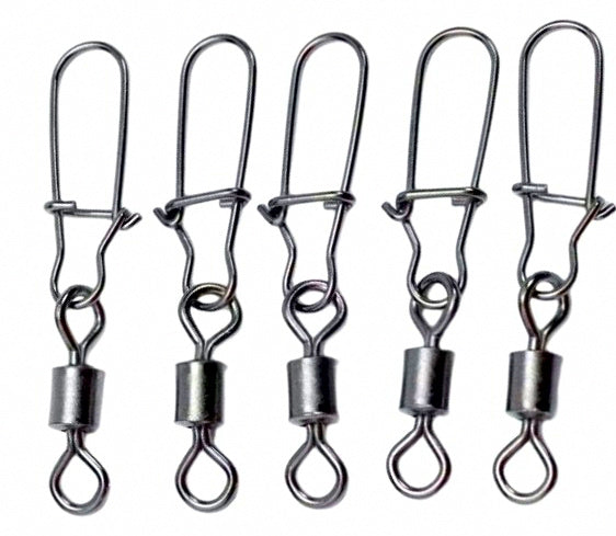 Black Swivel with Interlock Snap, Sizes 14 to 4/0 – product photo