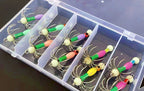 12-Prong Glow Squid Jig, Barbless, Boat Fishing – product photo