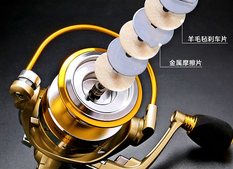 Metal Spinning Reel, 11 Bearings, 5.2:1, 500–6000 Series – product photo