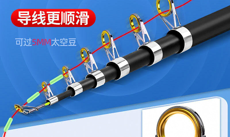 Extra-Hard Fiberglass Sea Rod & Reel Combo, 1.8–3.6 m (5.9–11.8 ft) – product photo
