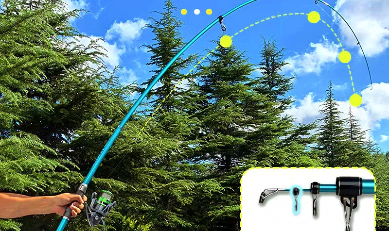 Surf Casting Rod, 4-Piece Glass-Carbon Blend, 3.6–4.5 m (12–15 ft) – product photo