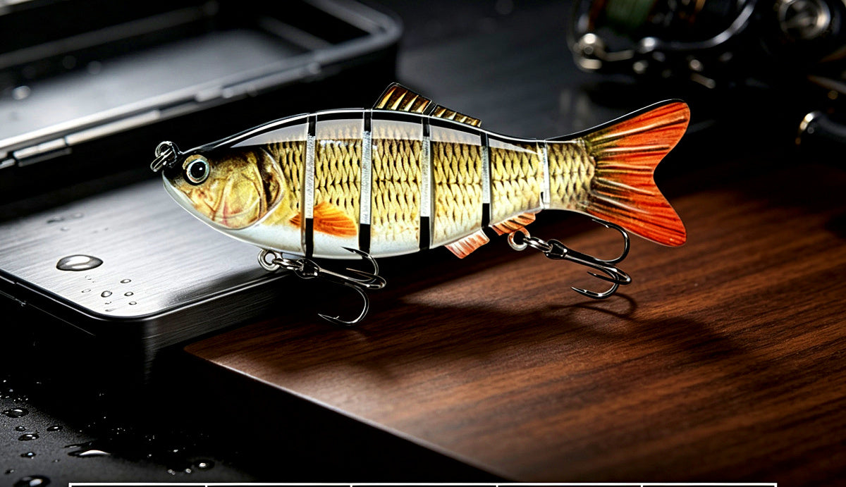 6-Segment Jointed Swimbait Hard Lure, Saltwater – product photo