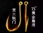 Tube Senmata Barbed Offset Hooks, Sizes 1–12, Gold or Black – product photo