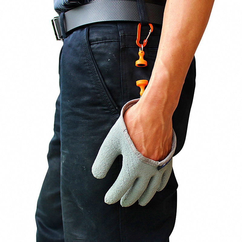 Fish Gripping Glove, PE Braided Latex, Non-Slip Waterproof