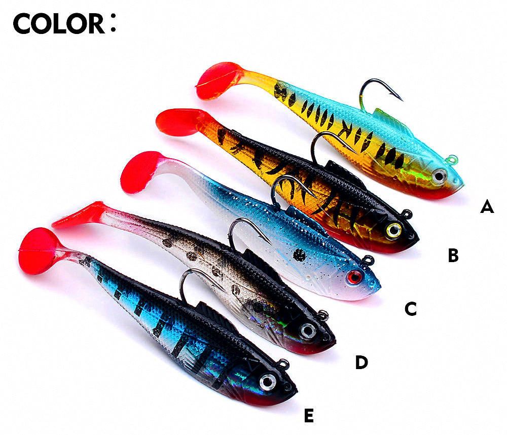 Lead-Wrapped T-Tail Soft Swimbait, 8 cm / 11 cm (3.1 / 4.3 in) – product photo