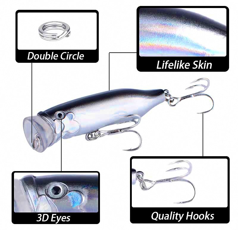 Floating Wake Crawler Hard Bait, 7.3 cm (2.9 in) 10 g (0.35 oz) – product photo