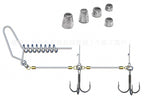 Wire Leader Treble Hook Stinger Rig with Weights, Size 1 – product photo
