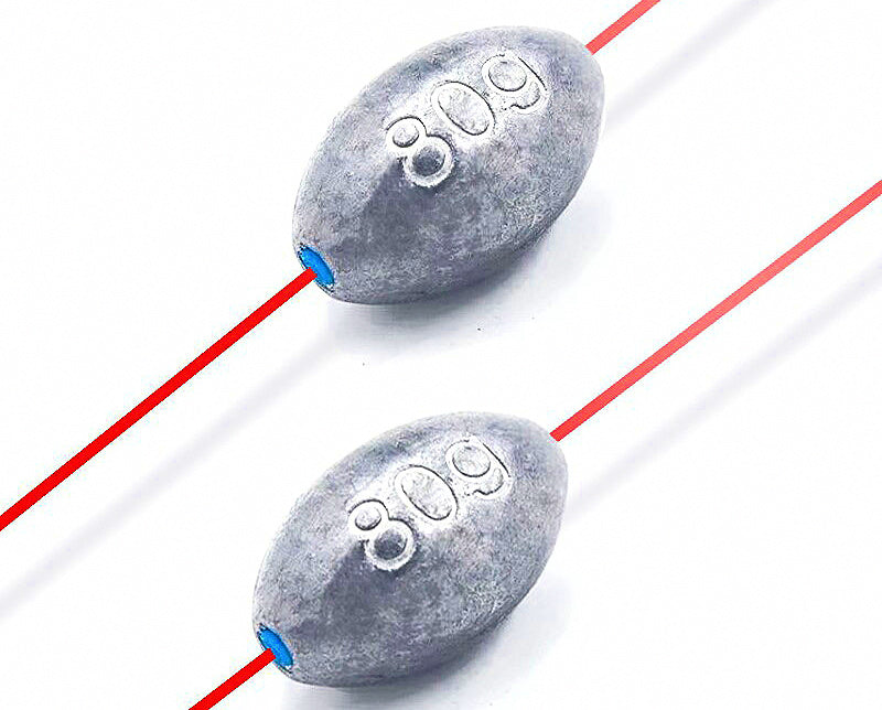 Hollow Plastic-Core Olive Sinker, 0.11–5.3 oz (3–150 g) – product photo