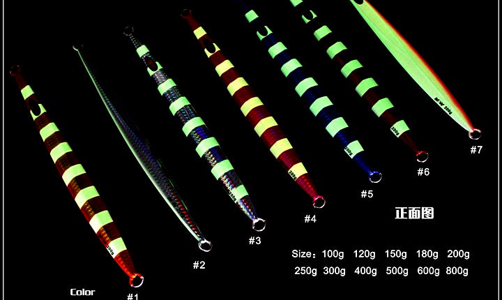 Long Glow Jig, 100–600 g (3.5–21.2 oz) – product photo