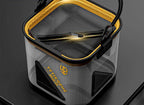 Collapsible Clear Live Bait Bucket with Zip Lid, 8-13 L – product photo
