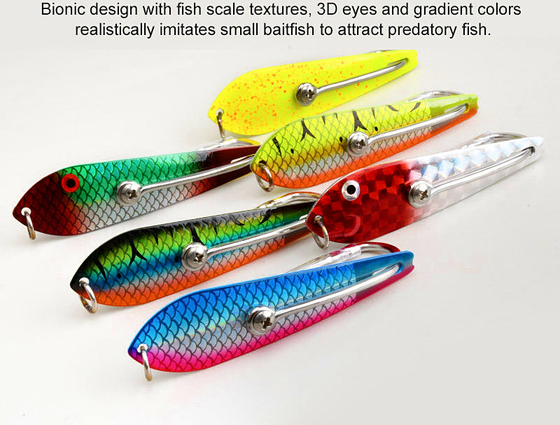 Trolling Drone Spoon, Stainless Double Hook, Sizes 3.5–5.0 – product photo