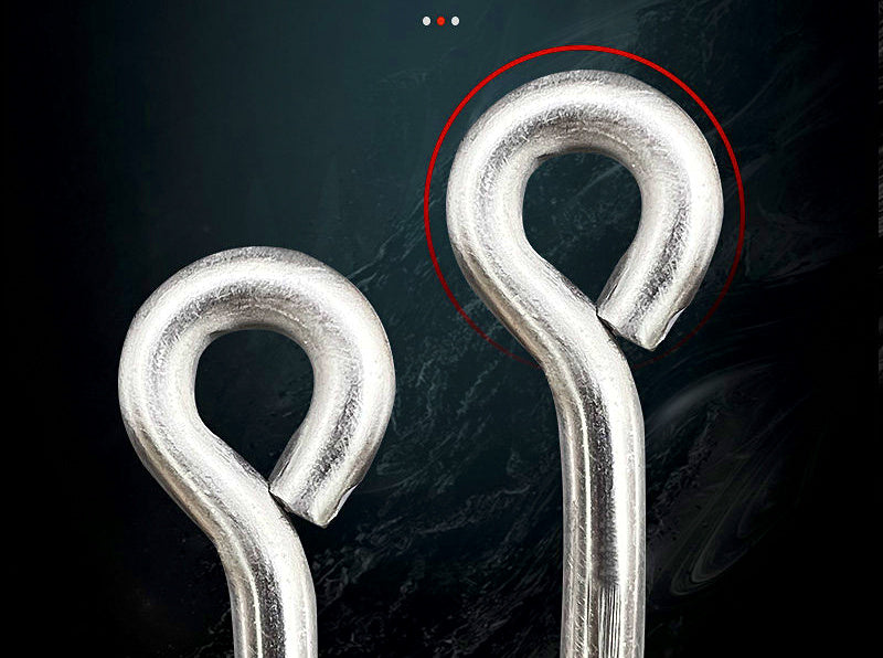 Eagle Beak Barbed Shark Hook, Stainless Steel, 6/0–28/0 – product photo