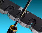 Wall-Mount Fishing Rod Rack, Vertical 6-Hole EVA, No Drill – product photo