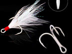 Barbed Treble Hooks, Blood Groove, Sizes 4–14 – product photo