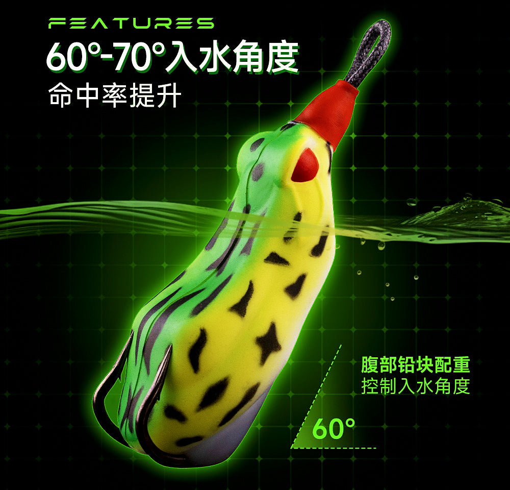 Frog Lure, 10–16 g (0.35–0.56 oz), Single/Double Hook – product photo