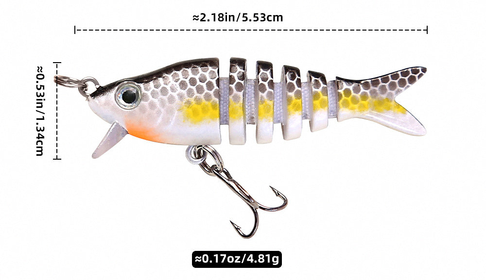 Jointed Swimbait Hard Bait, 5.5 cm (2.2 in) 4.5 g (0.16 oz) – product photo