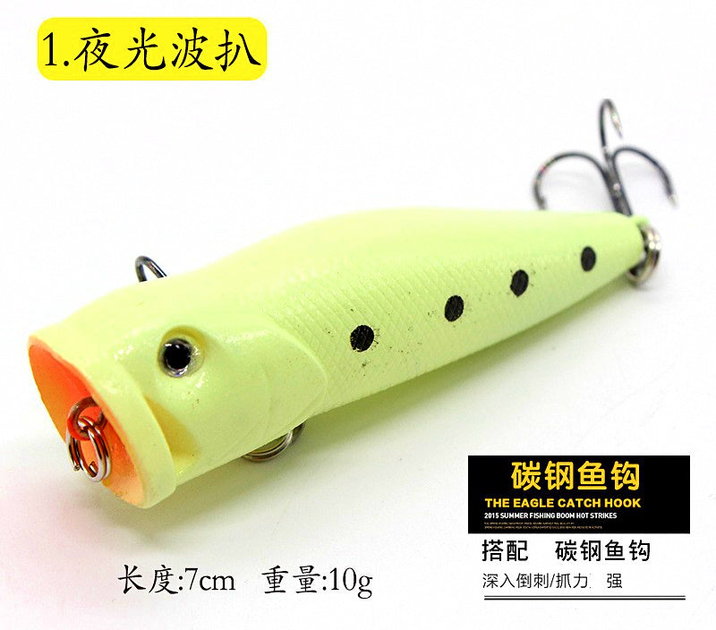 Glow Hard Bait Set, 5 Pieces with Tackle Box – product photo