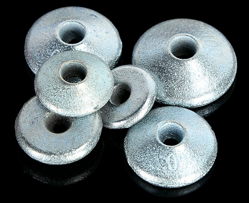 Galvanized Iron Round Sinkers, 1.06–3.53 oz (30–100 g) – product photo