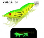 Glow Squid Jig with Rattle, Shrimp Style, Size 3.0 / 3.5 – product photo
