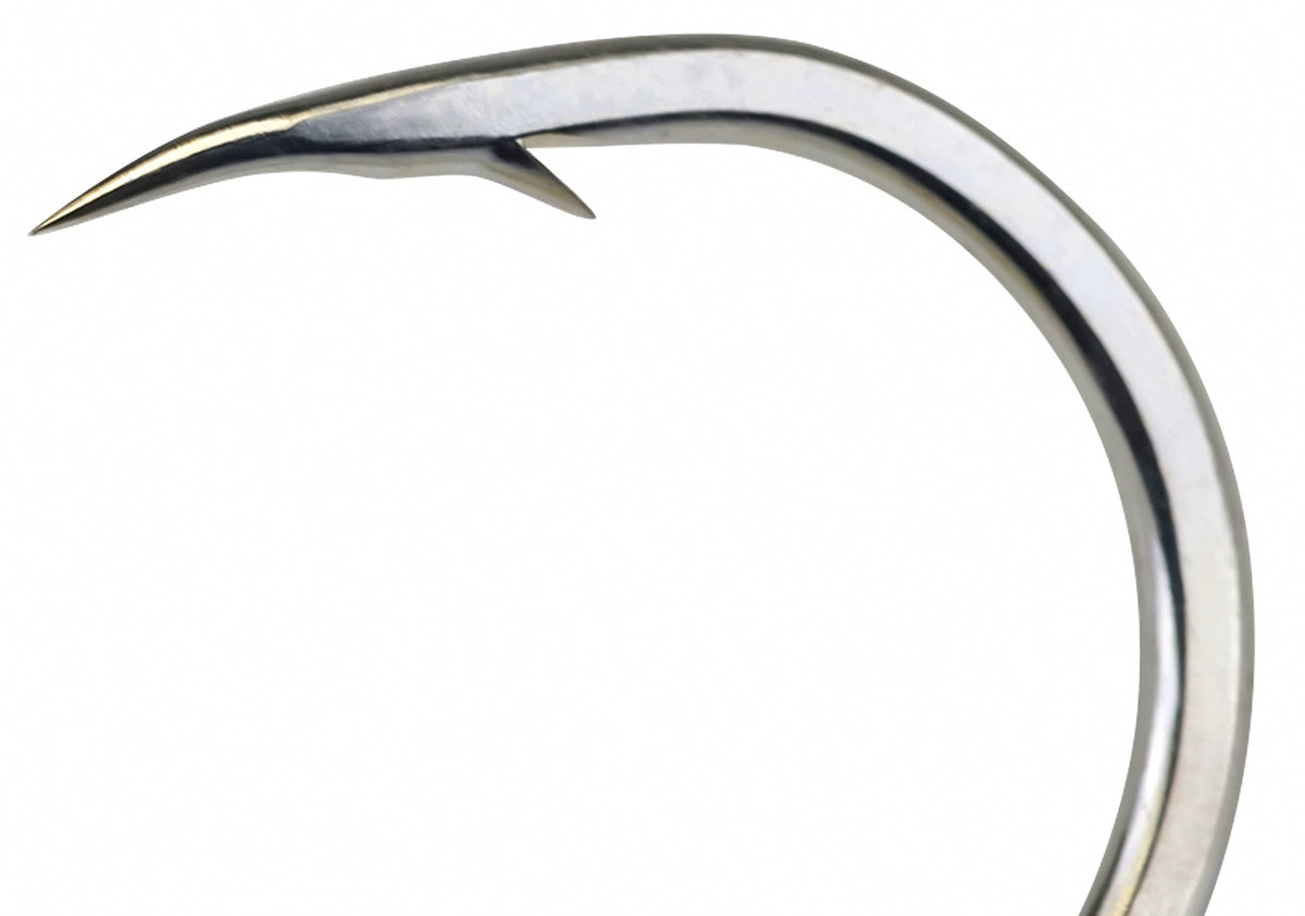 Tin-Plated Single Lure Hook with Ring, Sizes 10 to 4/0 – product photo