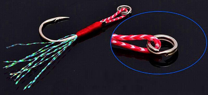 Hand-Tied Jig Assist Hooks, Single or Double, Size #8–#26 – product photo
