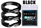Flattened Double-Loop Split Rings, 100 Pack – product photo