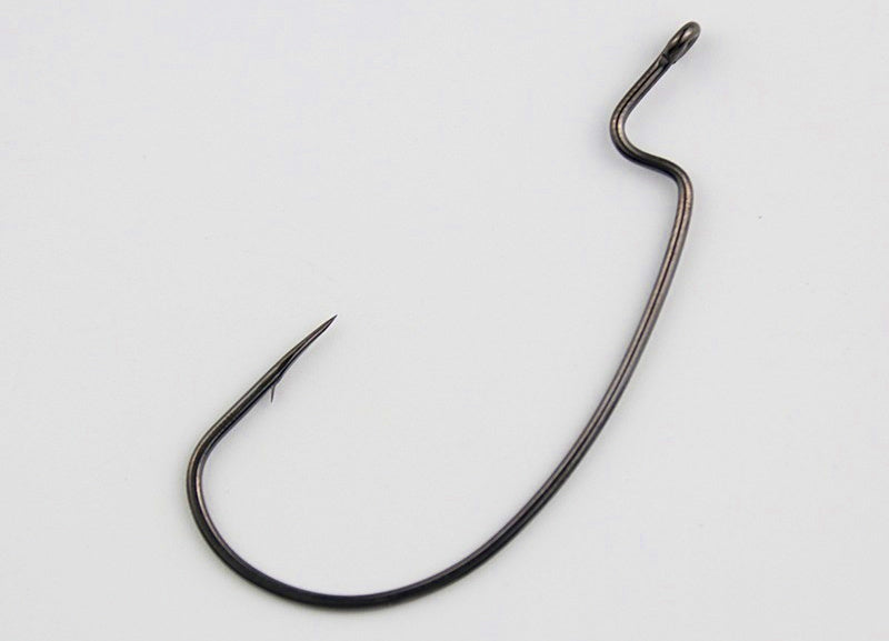 Offset Worm Hook, High Carbon Steel, Sizes 10–4/0 – product photo