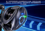 Round Baitcasting Reel with Electronic Brake, Aluminum Spool – product photo