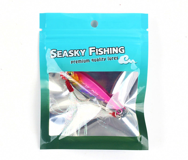 Casting Metal Jig with Dressed Hooks, 8–25 g (0.3–0.9 oz) – product photo