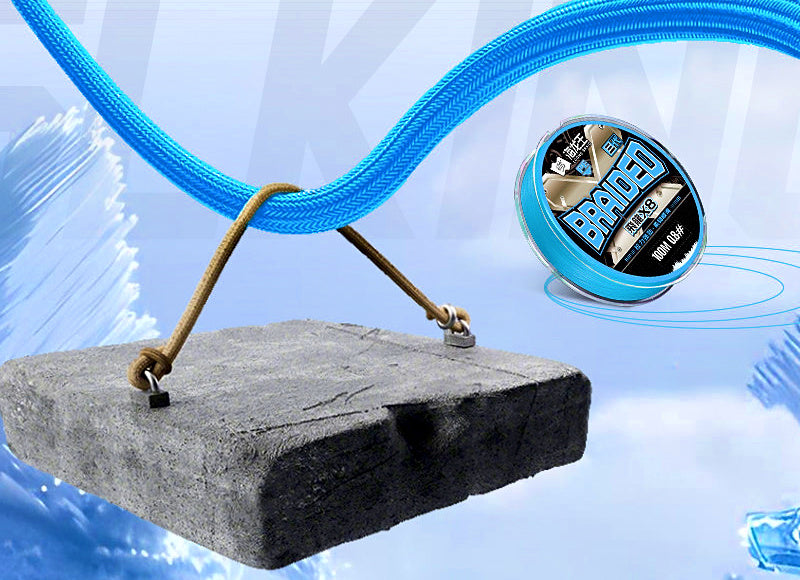 8-Strand PE Braided Line, Lake Blue, 100 or 150 m – product photo