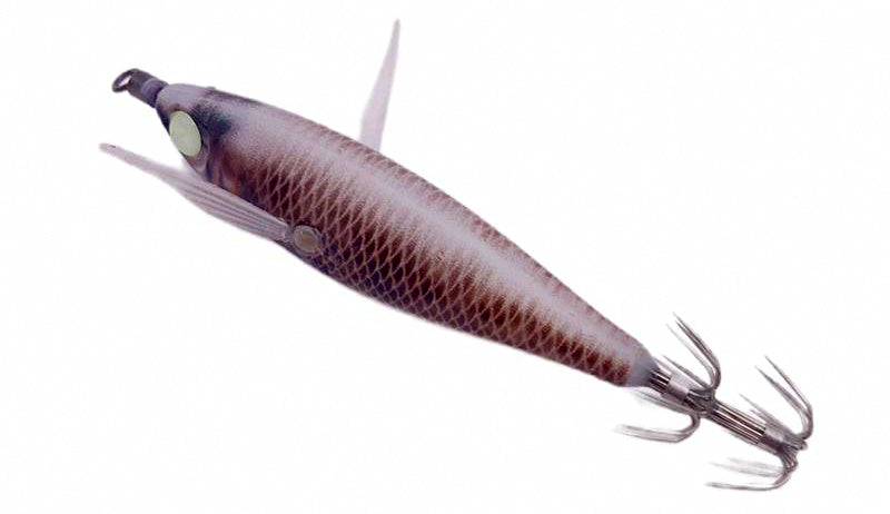Glow Wood Shrimp Squid Jig with Silicone Wings, Umbrella Hook – product photo