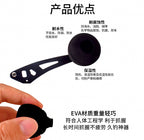 Large EVA Baitcasting Reel Handle Knob, Black, 4-Groove – product photo