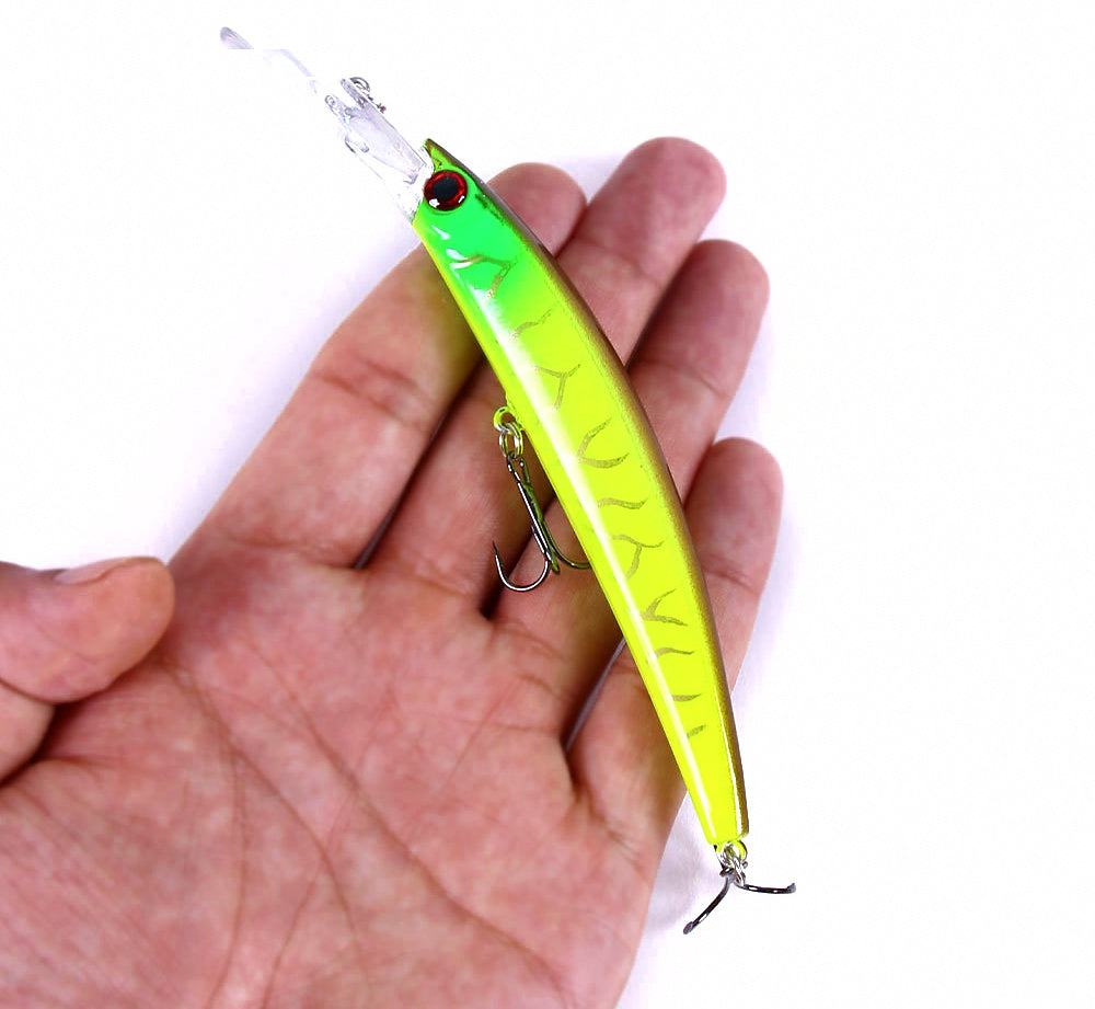 Long Lip Deep Diving Minnow Plug, 15 cm, 15 g (0.5 oz) – product photo