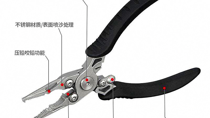 Mini Fishing Pliers, Stainless Steel Line Cutter & Hook Remover – product photo