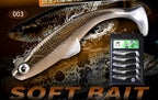 T-Tail Soft Swimbait, 4 in (10 cm) and 5 in (12.7 cm) – product photo