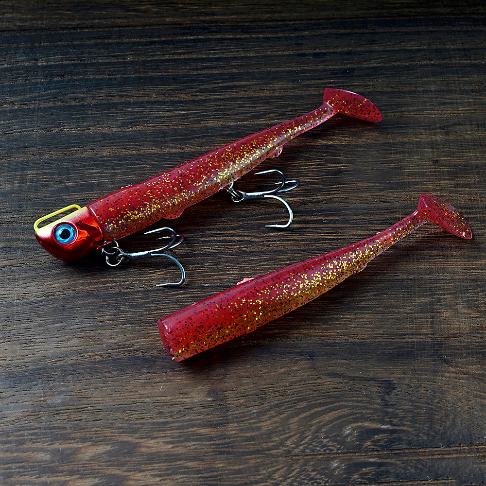 Lead Head Paddle Tail Soft Swimbait, 35 g (1.2 oz), UV Glow – product photo