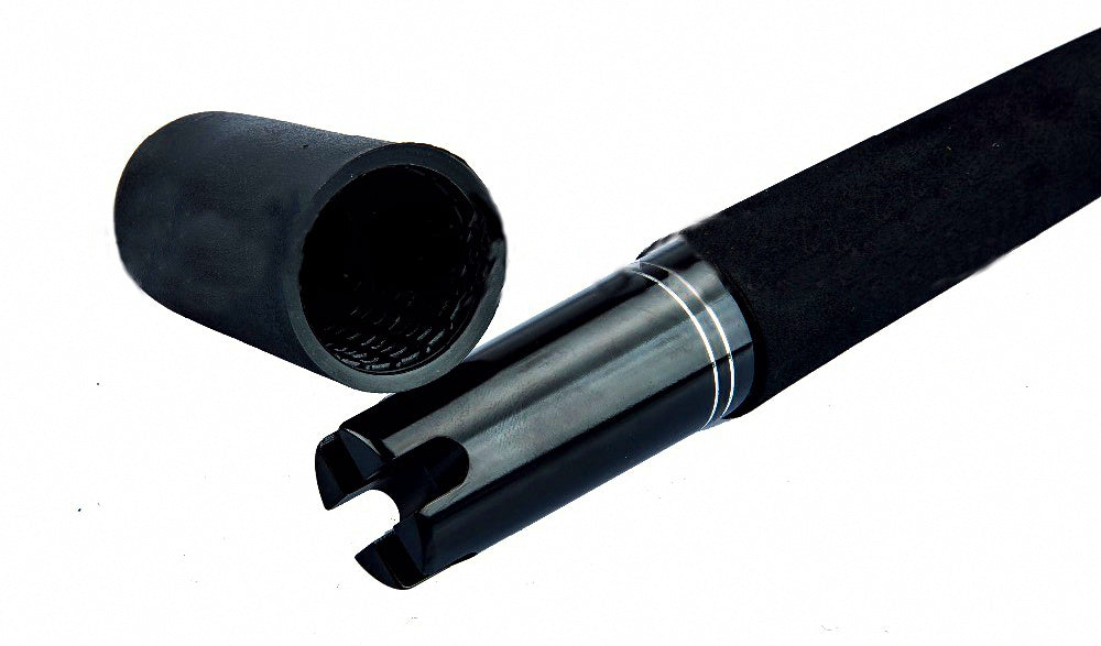 3-Piece Carbon Boat Rod, 1.8–2.4 m (5.9–7.9 ft), Black – product photo