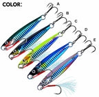 Saltwater Metal Jig with Double Hook, 17–60 g (0.6–2.1 oz) – product photo