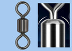 Figure-8 Swivel Connectors, 7–57 mm (Sizes #12–12/0) – product photo
