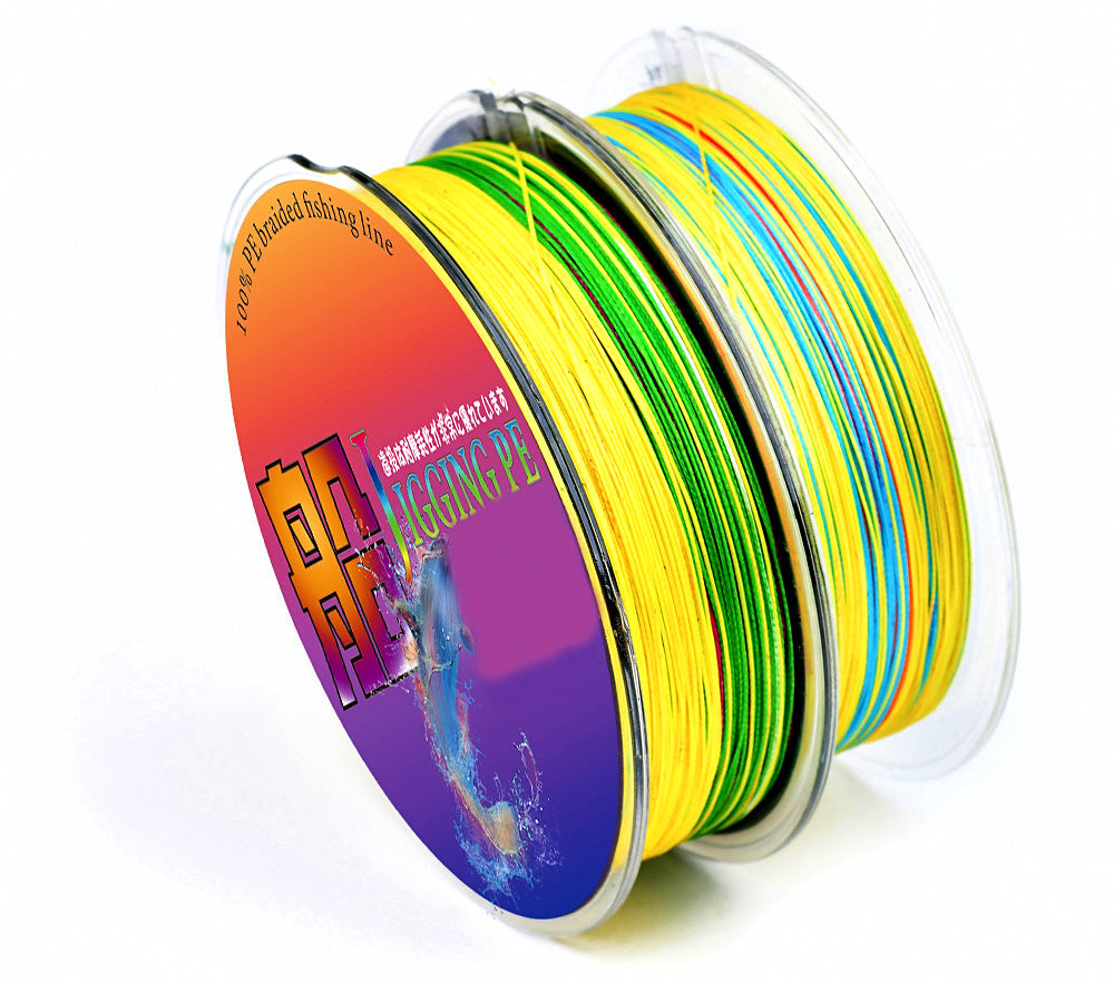 8-Strand Multicolor PE Braided Line, 100 m (109 yd) – product photo