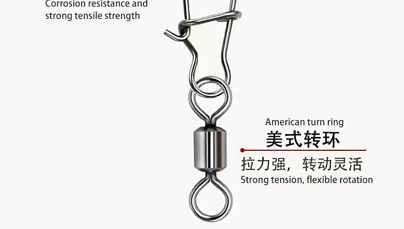 Stainless Steel Fast Snap Connector, Figure-8 Style, Sizes 14–3/0 – product photo
