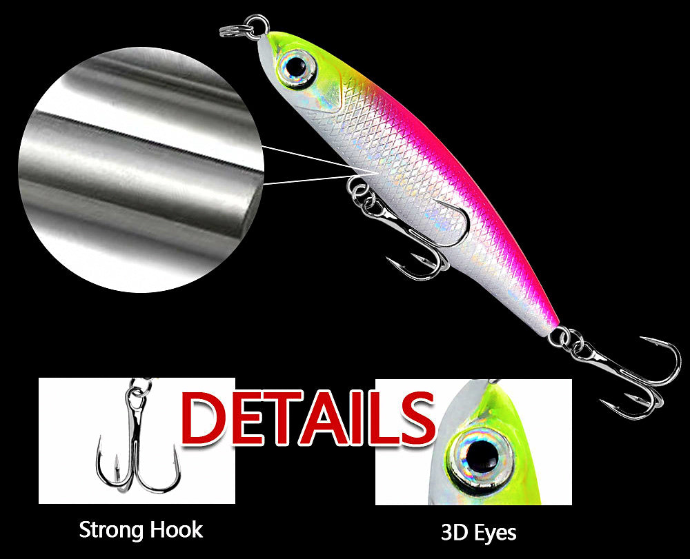 Micro Sinking Pencil Lure, 6.4 cm, 5 g (0.18 oz) – product photo