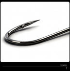Iseama Tube-Eye Barbed Bait Hooks, Bent Point, Sizes 1–22 – product photo