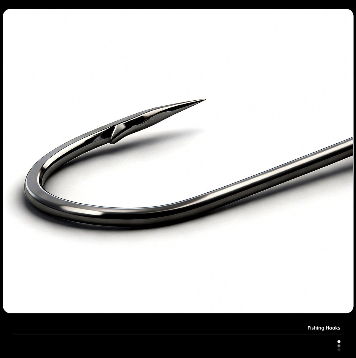 Iseama Tube-Eye Barbed Bait Hooks, Bent Point, Sizes 1–22 – product photo