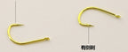 Gold Fine-Wire Bait Hooks, Barbed or Barbless, Size 1–13 – product photo