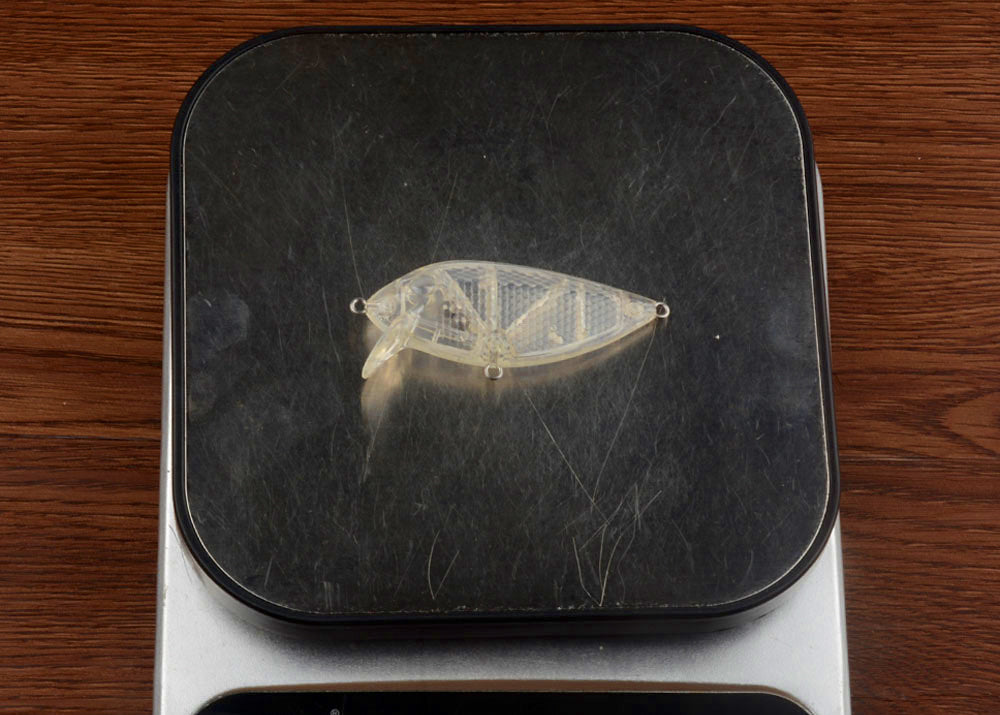Unpainted Blank Shad Hard Bait, 6.8 cm (2.7 in) 5 g – product photo
