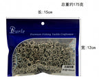 Stainless Steel Split Rings, 500 Pack, Round & Flat – product photo