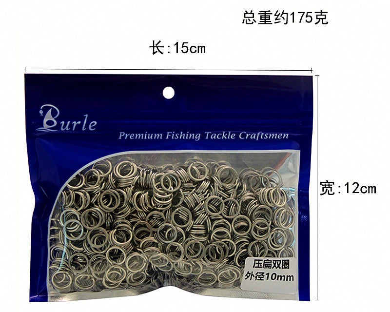 Stainless Steel Split Rings, 500 Pack, Round & Flat – product photo