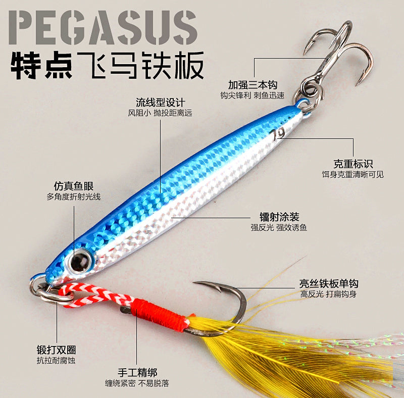 Laser Fish-Scale Metal Jig, 7–40 g (0.25–1.4 oz) – product photo