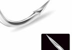 Strong Treble Hooks, Tin-Plated, Barbed, Size 12 to 3/0 – product photo